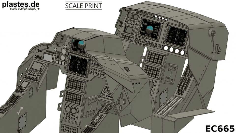 Bild vom EC665 Cockpit